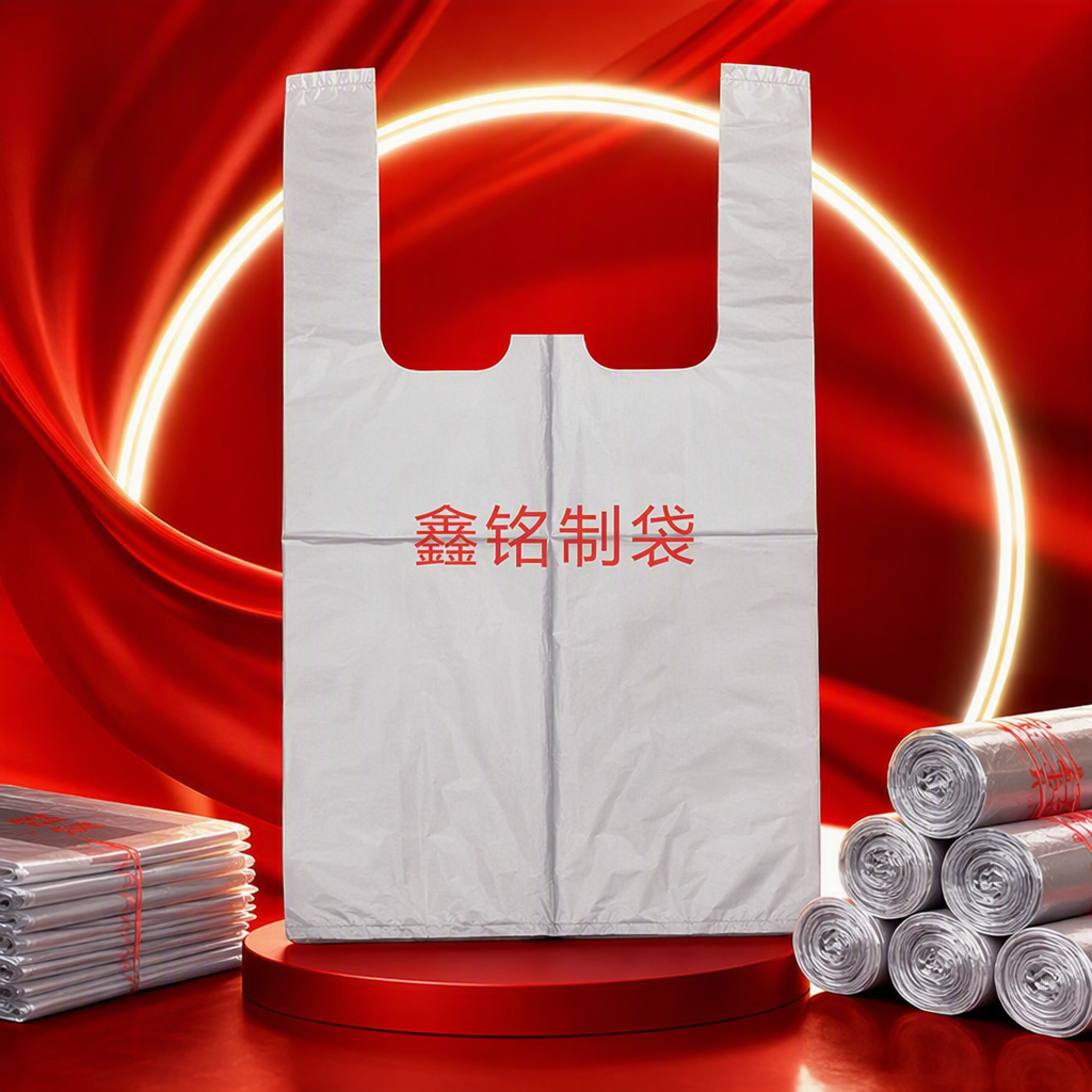 Durable large plastic vest bag for convenient fruit shopping and packaging. Plastic bags for fruit and vegetable supplies Item Picture