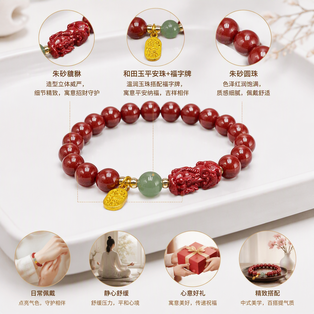 Colgante bermellón cordones de mano de perlas rojas pulsera de perlas rojas redondas con las piezas de fernando vi de habsburgo perlas redondas verdes claras oro fukiliano etiquetas colgante moda mano accesorios pulsera de mujer regalos