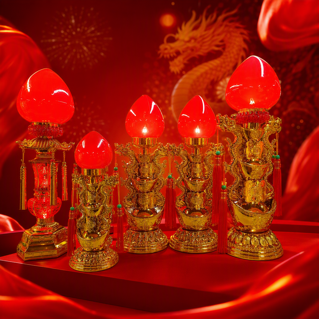 Festive red lantern decorative items, Chinese-style festival home decorations, Spring Festival decorations and gifts Specification image