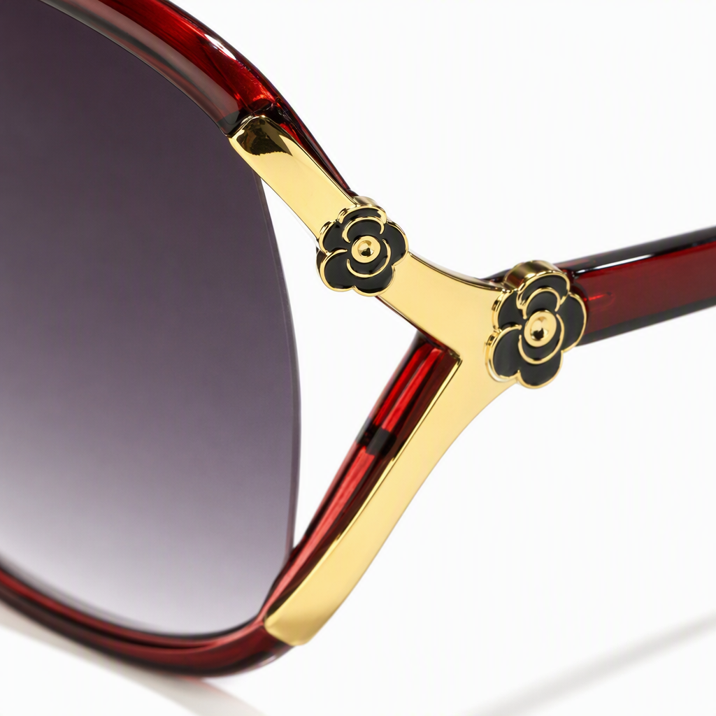 Moda red gradient frame gafas de sol protección uv polarizado gafas de sol para hombres y mujeres tendencia Application Scenario