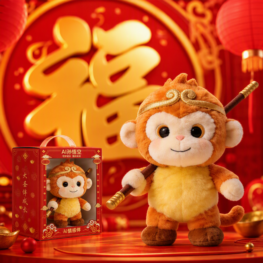 AI robot acompañante amarillo anaranjado peluche muñeca son goku 18 áreas de conocimiento para cubrir completamente las necesidades de crecimiento de 3 a 6 años Specification image