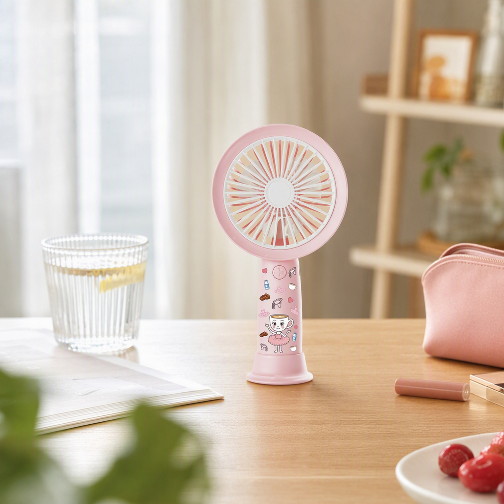 Portable mini handheld fan is cool, convenient, small and quiet in summer. It is an essential summer item for outdoor travel and home use Item Picture