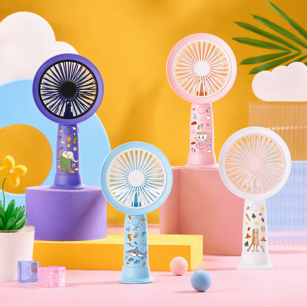 Portable mini handheld fan is cool, convenient, small and quiet in summer. It is an essential summer item for outdoor travel and home use Specification image