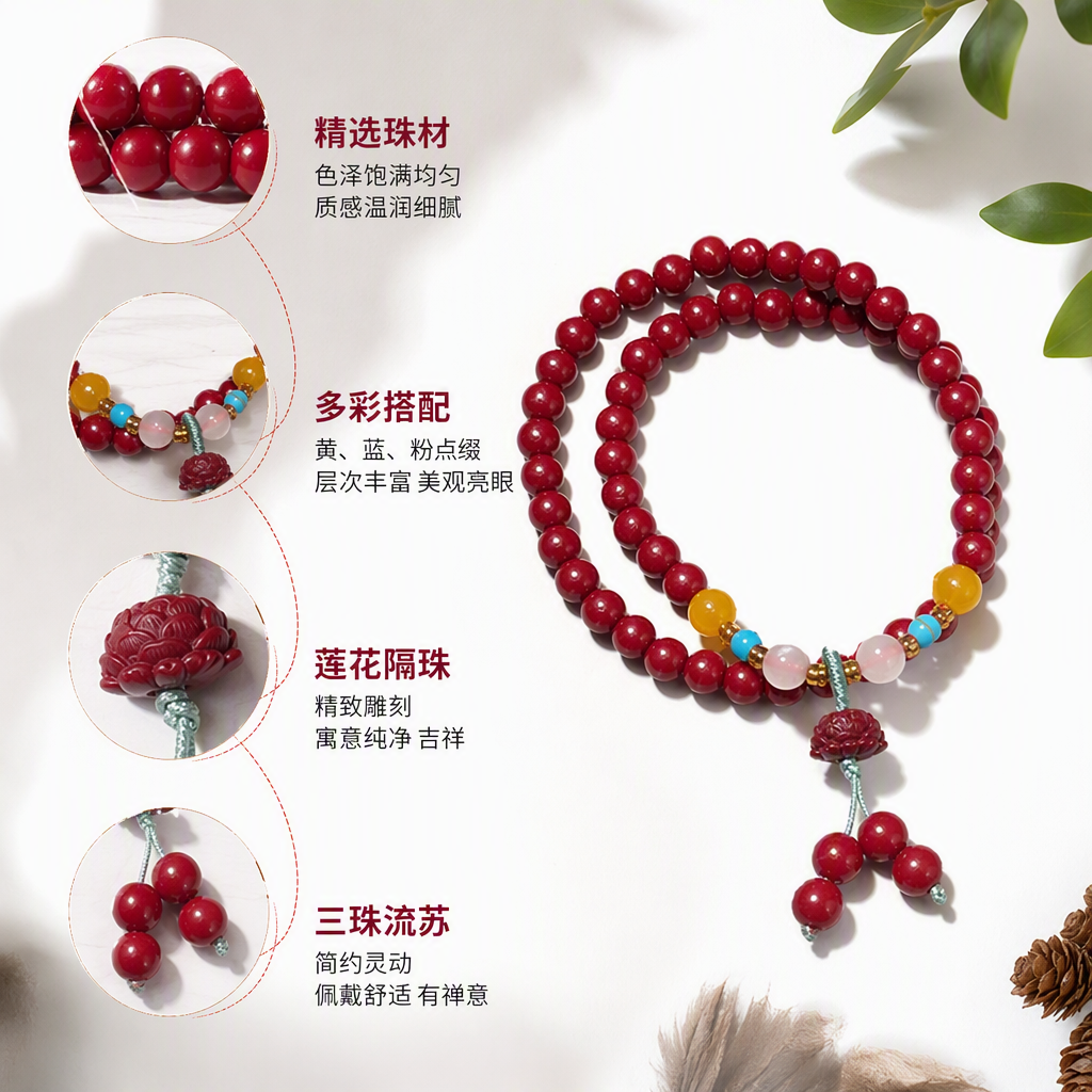 Moda red beads string pulsera simple vintage handwear pareja handwoven pulsera tendencia accesorios