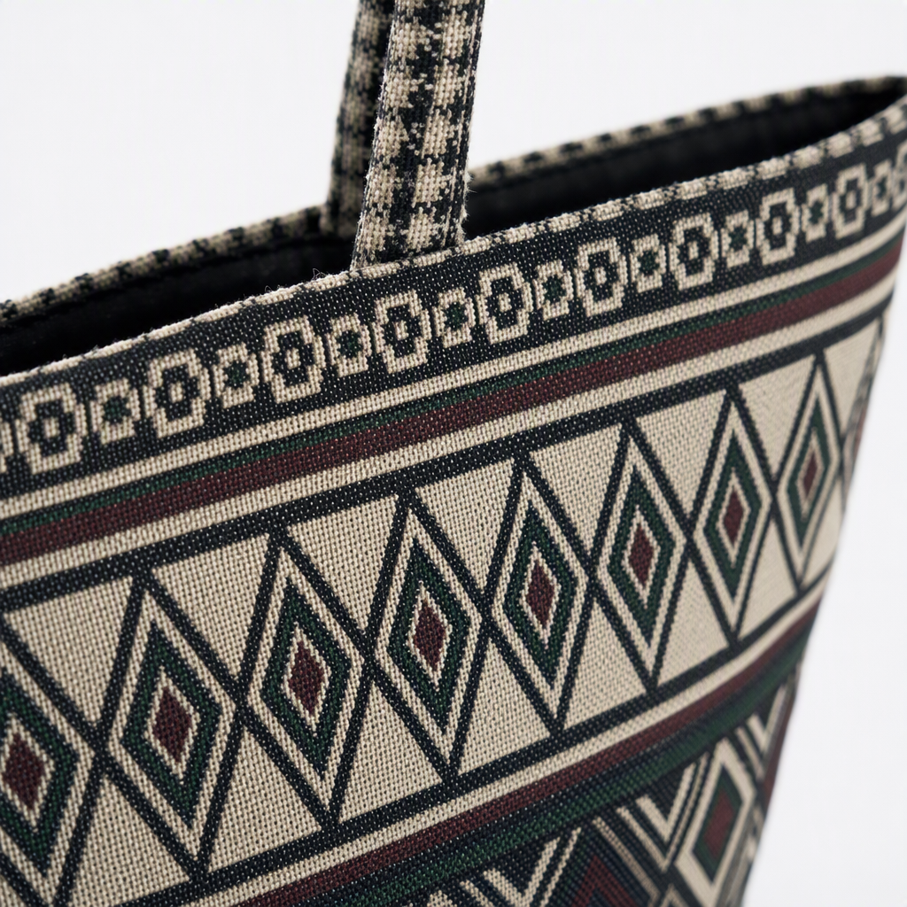 Multi-functional hand-held canvas bag, eco-friendly cloth bag, customized personalized and creative casual shopping bag, fashionable and versatile Item Picture