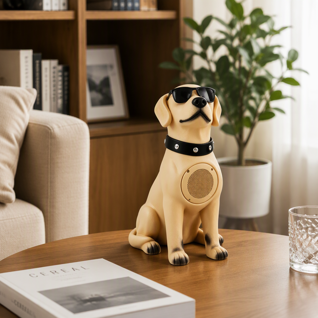 Creativo bluetooth audio beige gafas de sol perro forma bluetooth speaker 152849560 details Picture