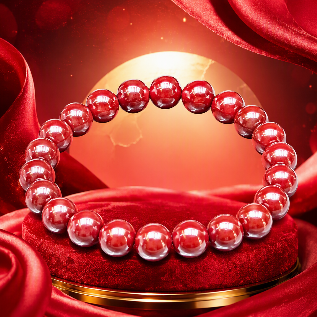 Moda rojo cinabrio brazalete cordón de cuentas brazalete simple vintage handwear colegial pareja handwaven tendencia accesorios Specification image