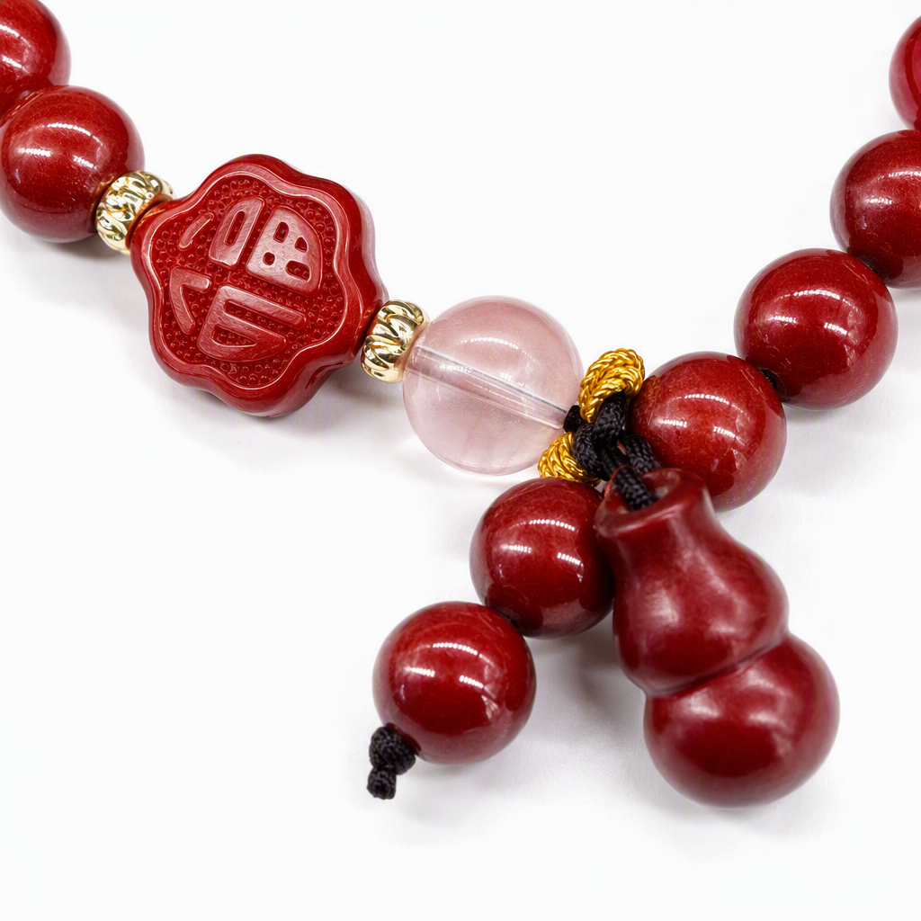 Cinabrio cadena de mano moda vintage rojo cadena de cuentas pulsera simple 100 accesorios de mano tejido a mano tendencia accesorios Application Scenario