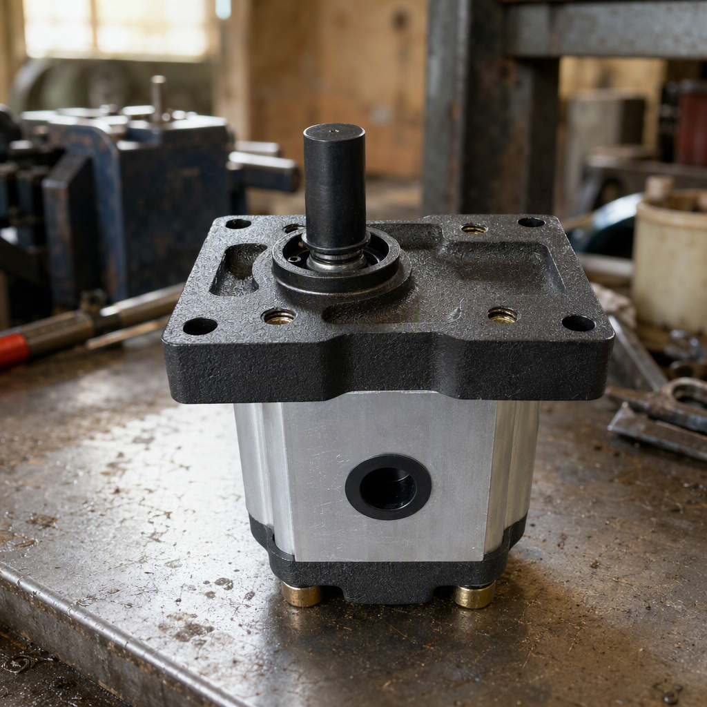 The high-end black pump body is durable and stable, suitable for multiple devices. High-quality industrial-grade accessories. Agricultural machinery hydraulic pump left-handed CBT-F312 details Picture