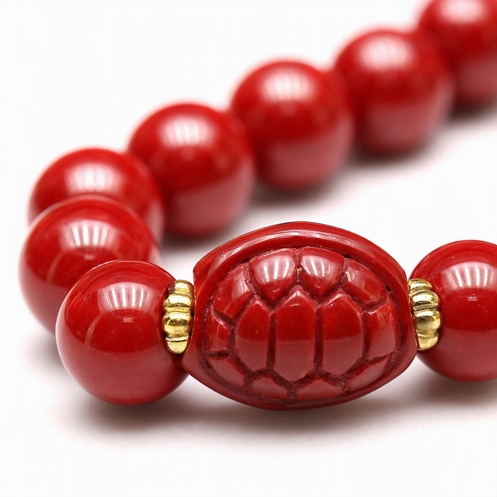 Cordón de mano cinabrio cordón de cuentas rojas pulsera central grabado colgante de dragón de moda 100 accesorios regalo para novia Application Scenario