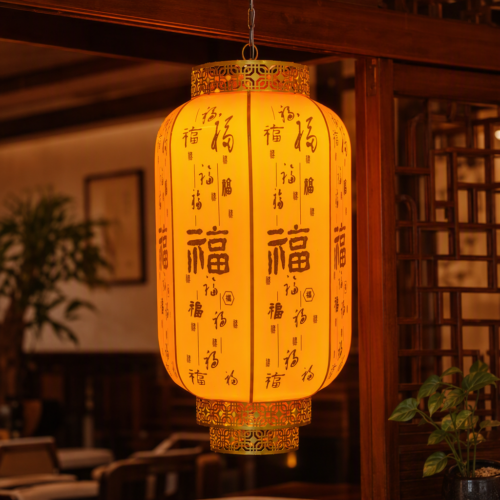 Festive festival decorations, golden "Fu" character hanging ornaments, Spring Festival celebration supplies, home decoration details Picture