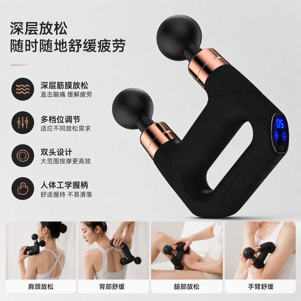 Instrumento de relajación fascia portátil multifuncional masajeador fisioterapia muscular profunda electrodomésticos equipo de terapia de la salud