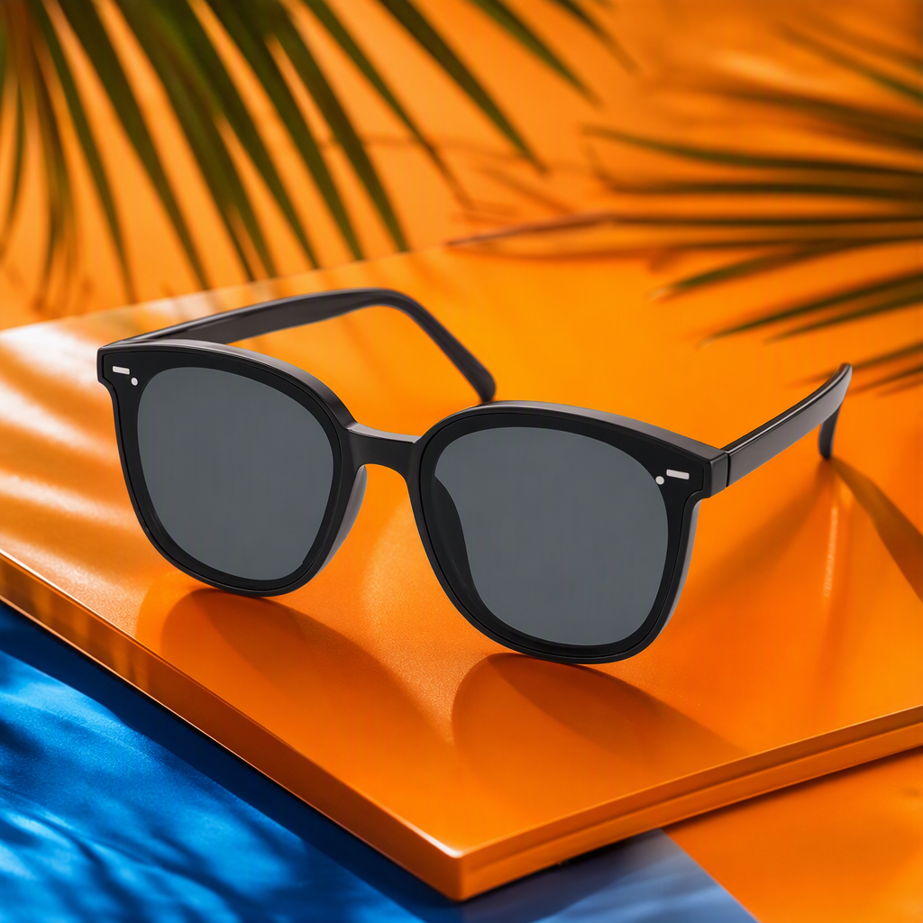 Fashionable polarized sunglasses for men, UV protection sunglasses, trendy driving, casual black polarized lenses, large frames for both men and women Specification image
