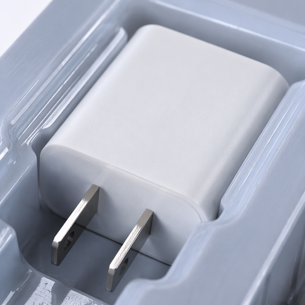 The multi-functional portable fast charging adapter supports fast charging. It is a gray power adapter and a universal charger for mobile phones and tablets Application Scenario