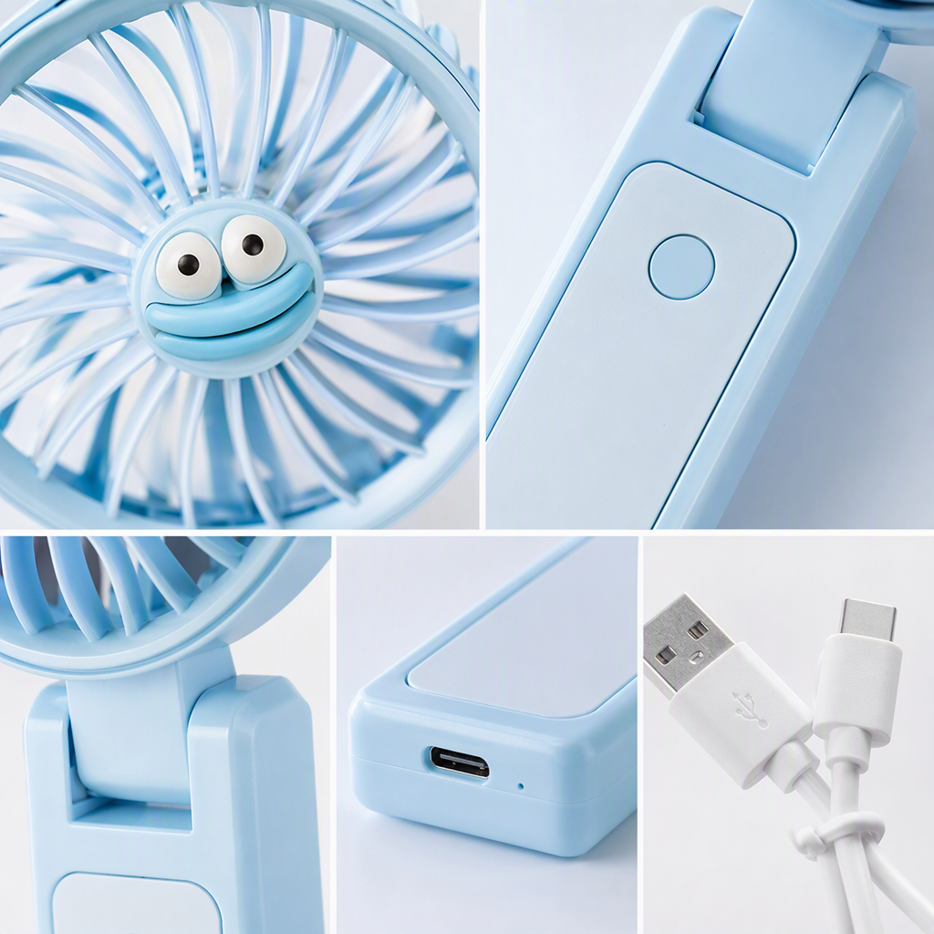 Portátil mini ventilador de mano verano fresco portátil silencioso ventilador portátil necesario para viajar en el hogar Application Scenario