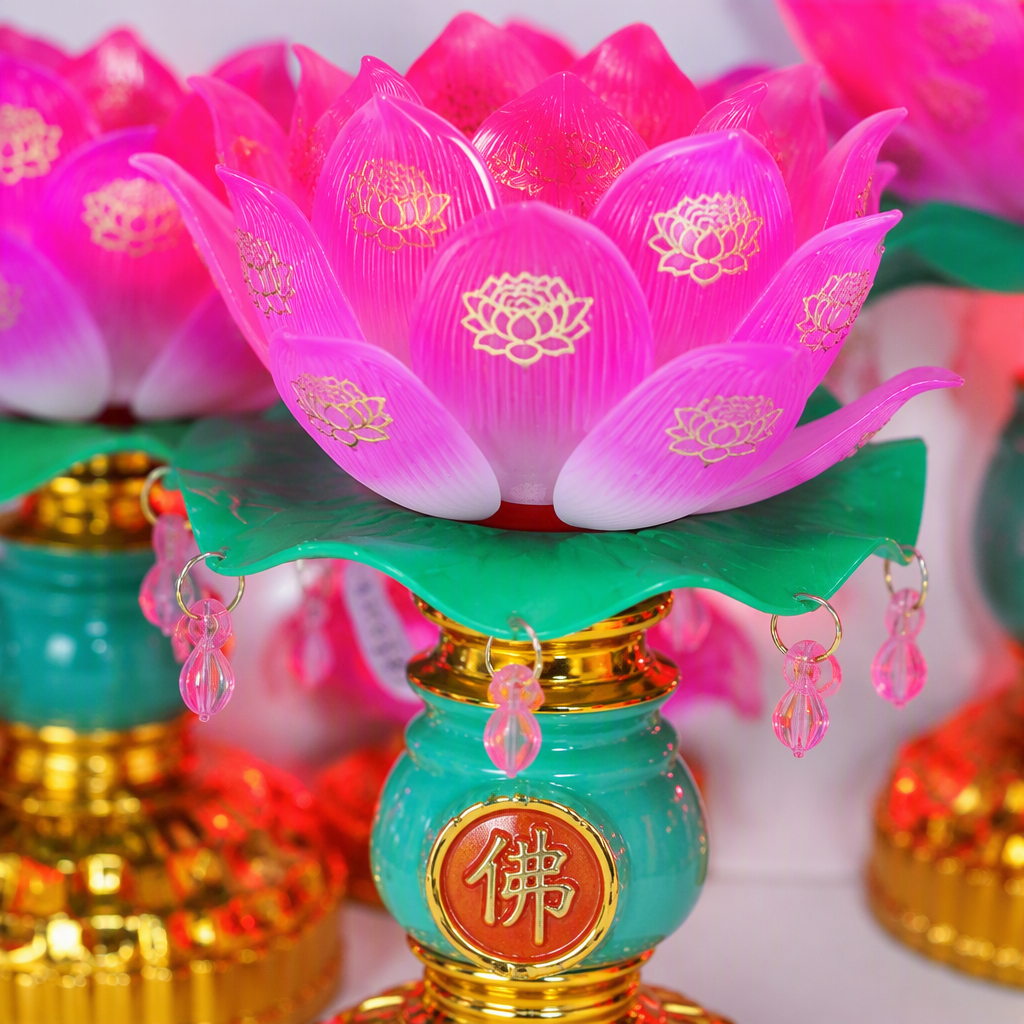 Colorful lotus lighting fixtures, creative decoration for night scenes, warm home atmosphere lights, colorful light strings, festival gifts Application Scenario
