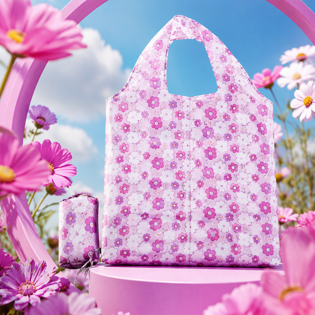 grab folding hand-held shopping bags, fishing gear bags, portable plastic bags, multi-functional storage bags, large capacity and durable details Picture