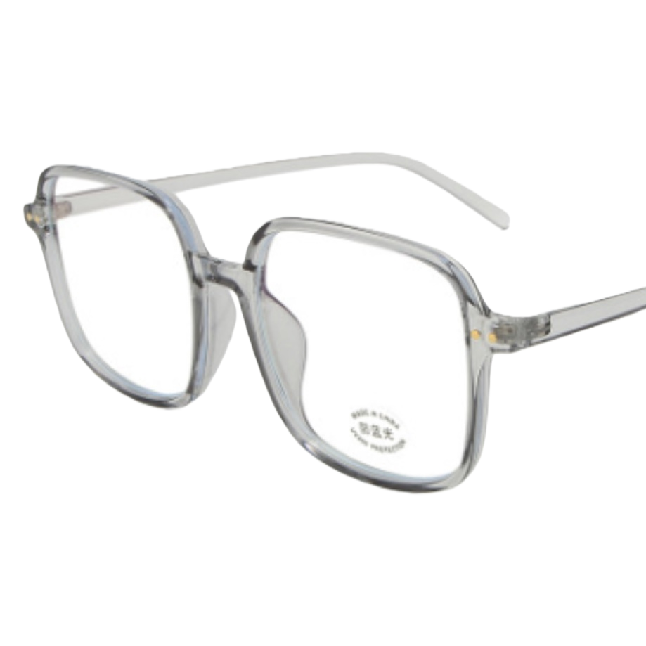 Fashionable and simple transparent square spectacle frame, suitable for both men and women, light and trendy spectacle frame accessory, versatile Item Picture