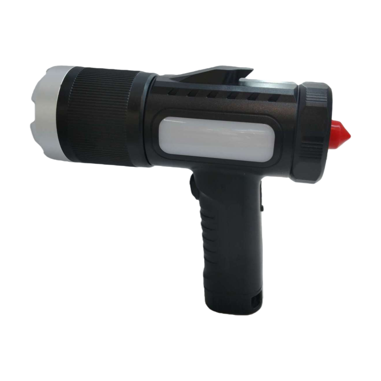 New multi-functional flashlight with window-breaking function, zoom with charging side light, outdoor emergency home flashlight Specification image