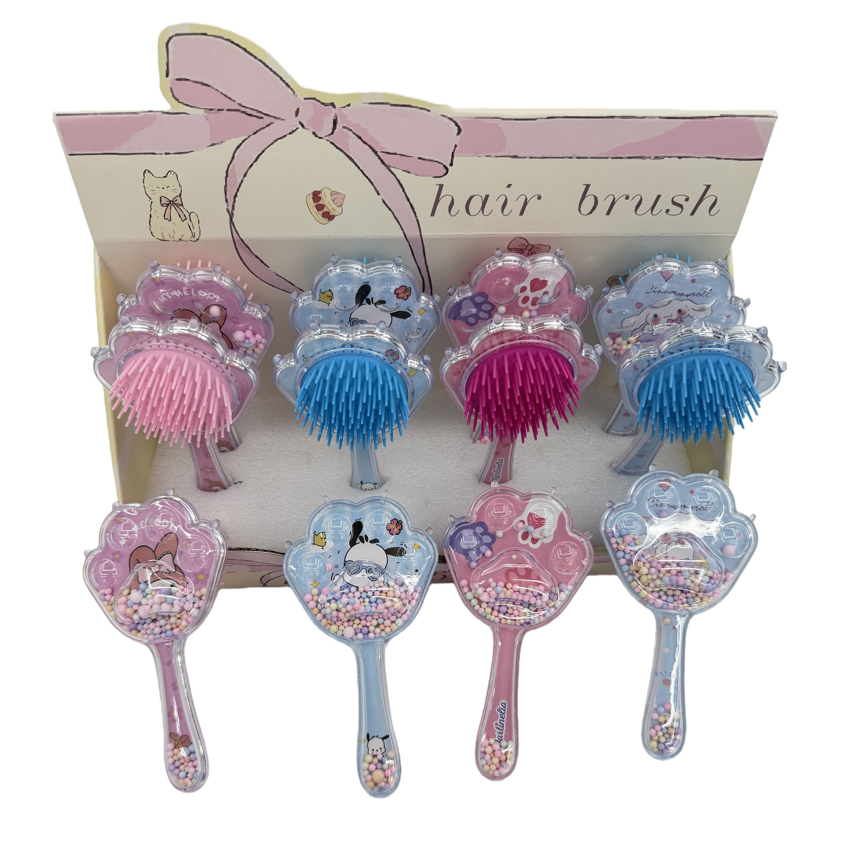 Fun cartoon-shaped colorful comb, children's cute hair comb, portable hair accessory organizing tool Item Picture