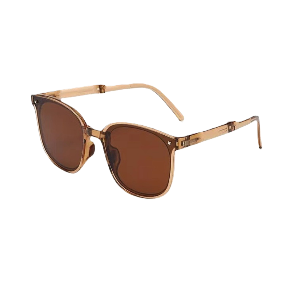Fashionable and versatile brown gradient frame sunglasses with UV protection and polarized light, trendy styles for both men and women Item Picture