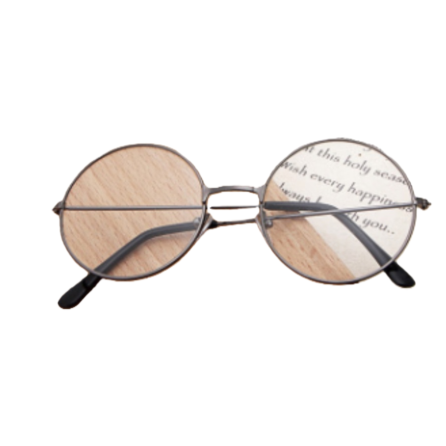 Fashionable and simple grey round-framed glasses for both men and women, high-definition anti-blue light glasses frame trendy accessories Item Picture