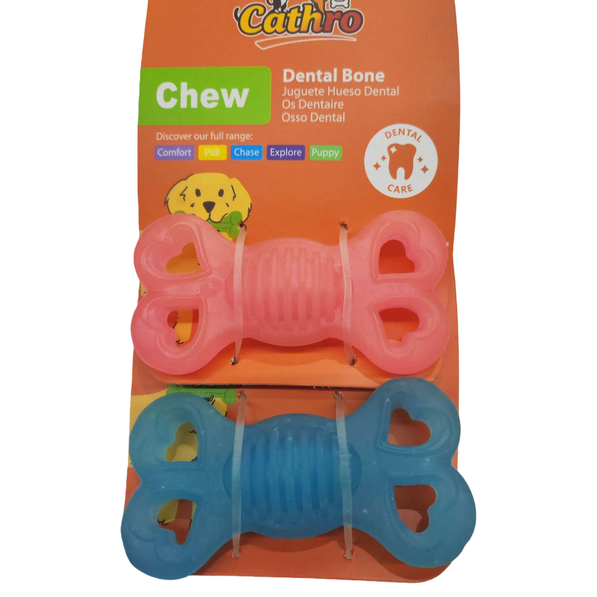 Colorful bone-shaped pet chewing toys, durable and wear-resistant, training toys for dogs and cats, pet supplies Item Picture