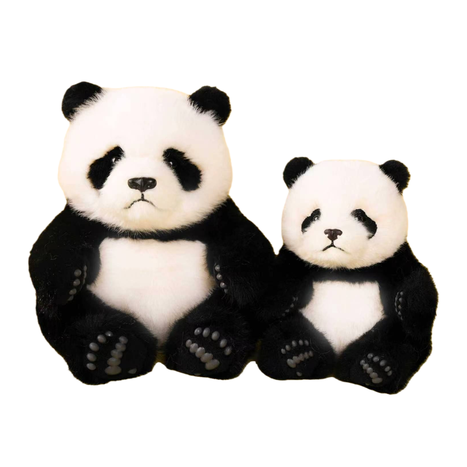Lindo dibujo animado panda muñeca dos estilos colorido suave tela de lana arte cojín para niños regalo colección Item Picture