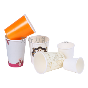 Eco-friendly disposable paper cups, various portable dining supplies, paper containers, heat-resistant and durable, family gathering utensils Item Picture