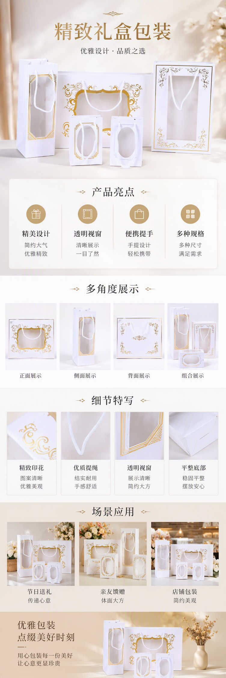 高档礼品包装盒手提礼盒创意包装日用包装多款可选礼品装饰用品详情1