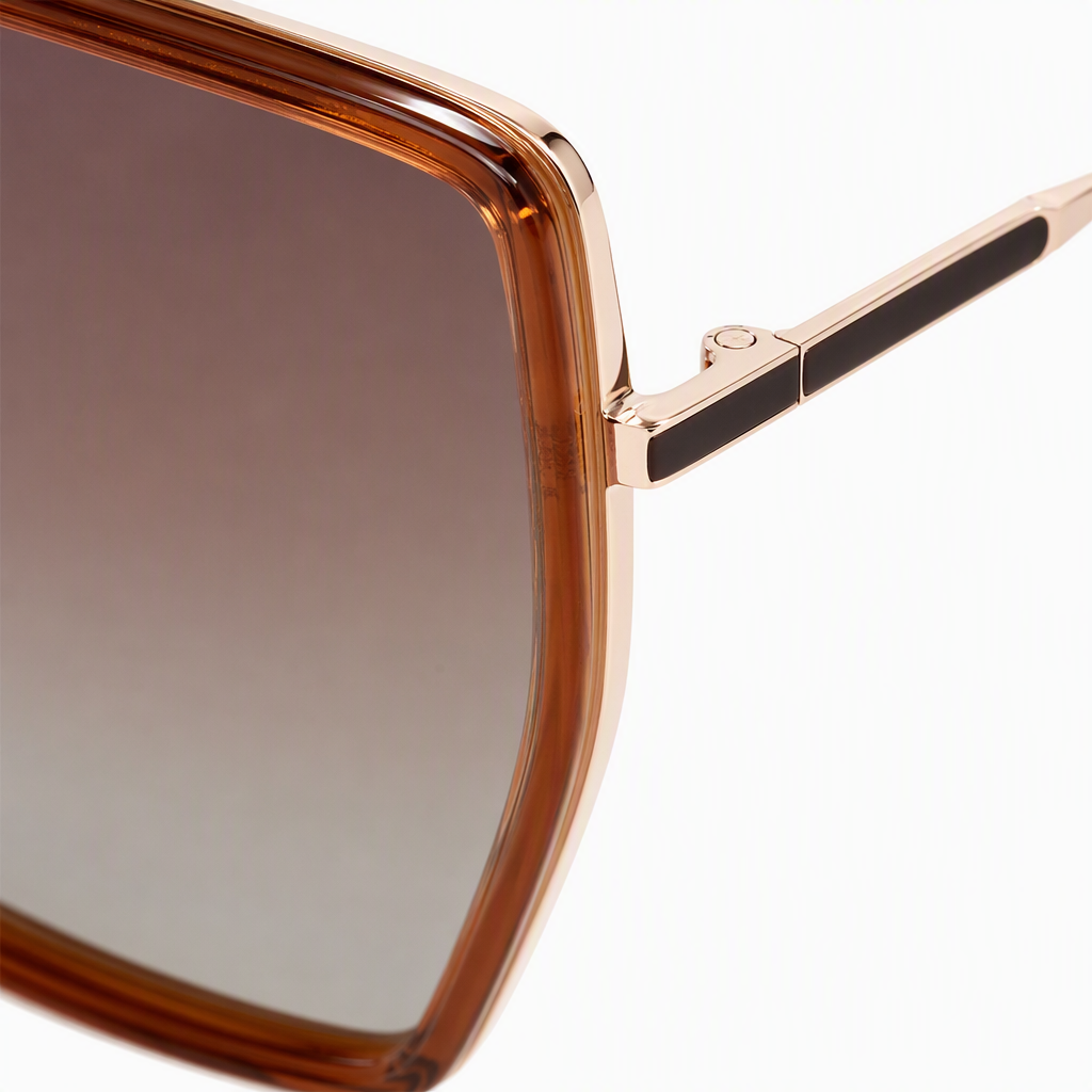 Fashionable gradient lens sunglasses, brown polarized polarized UV protection, trendy sunglasses for men and women Application Scenario