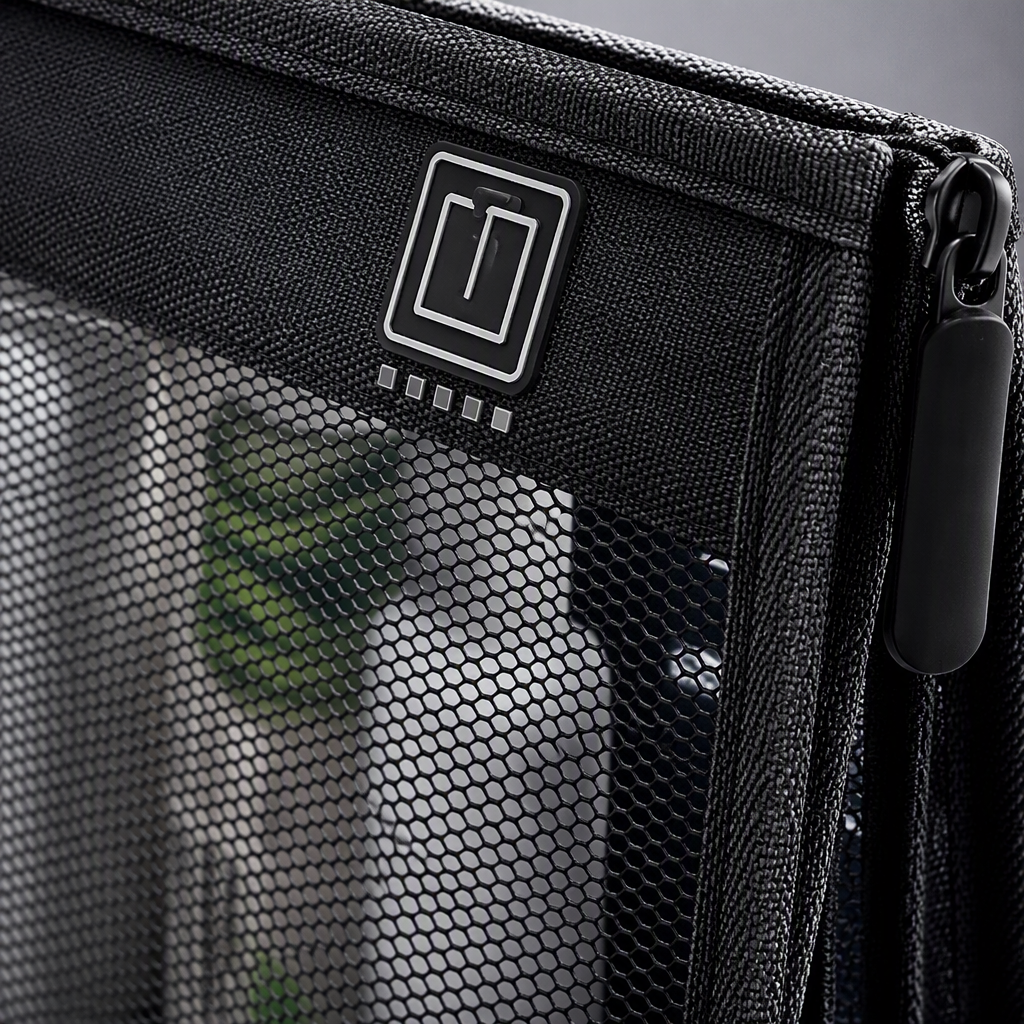 【CL】26Q2#106 Black mesh large toiletries suitcase Clothing Storage Bag Multi-functional organizing Bag Essential for travel Specification image