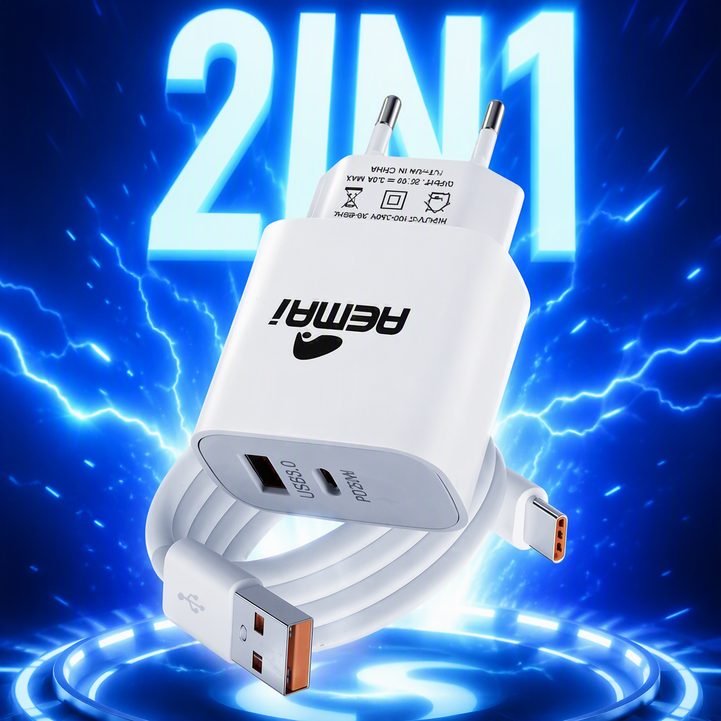 The white charger packaging box is portable and durable, suitable for multiple mobile phone accessories. The storage box features a simple design
