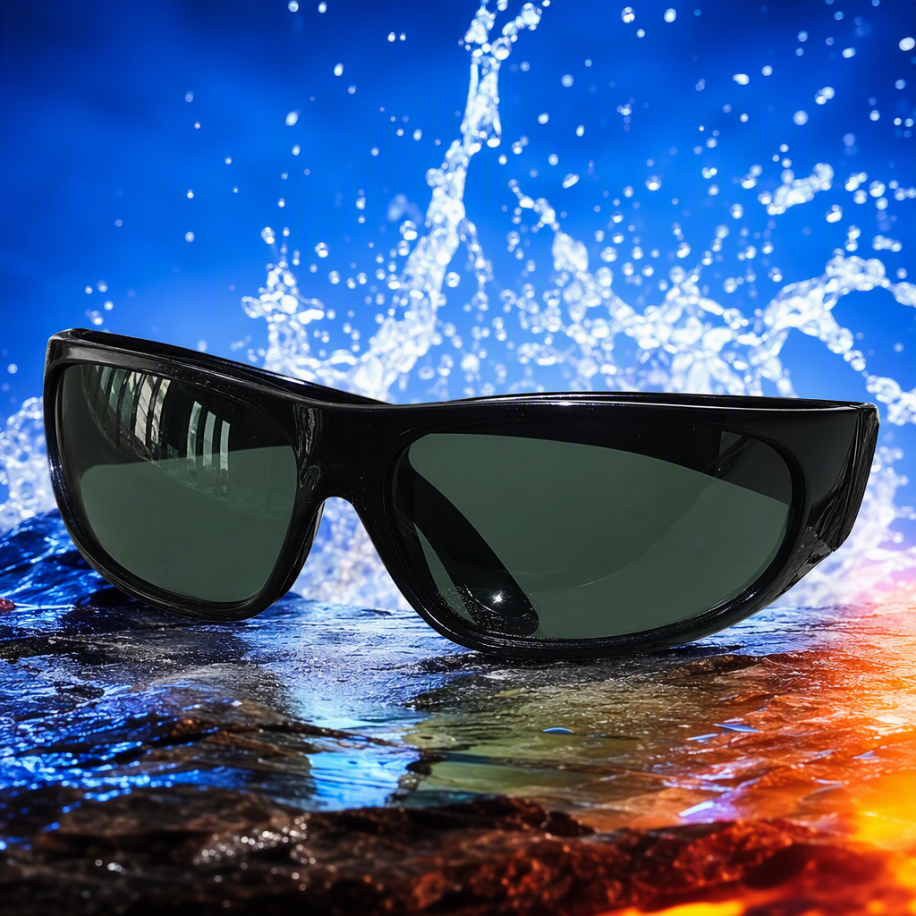 Fashionable polarized sunglasses for men, UV protection sunglasses for driving, trendy and versatile black style Specification image