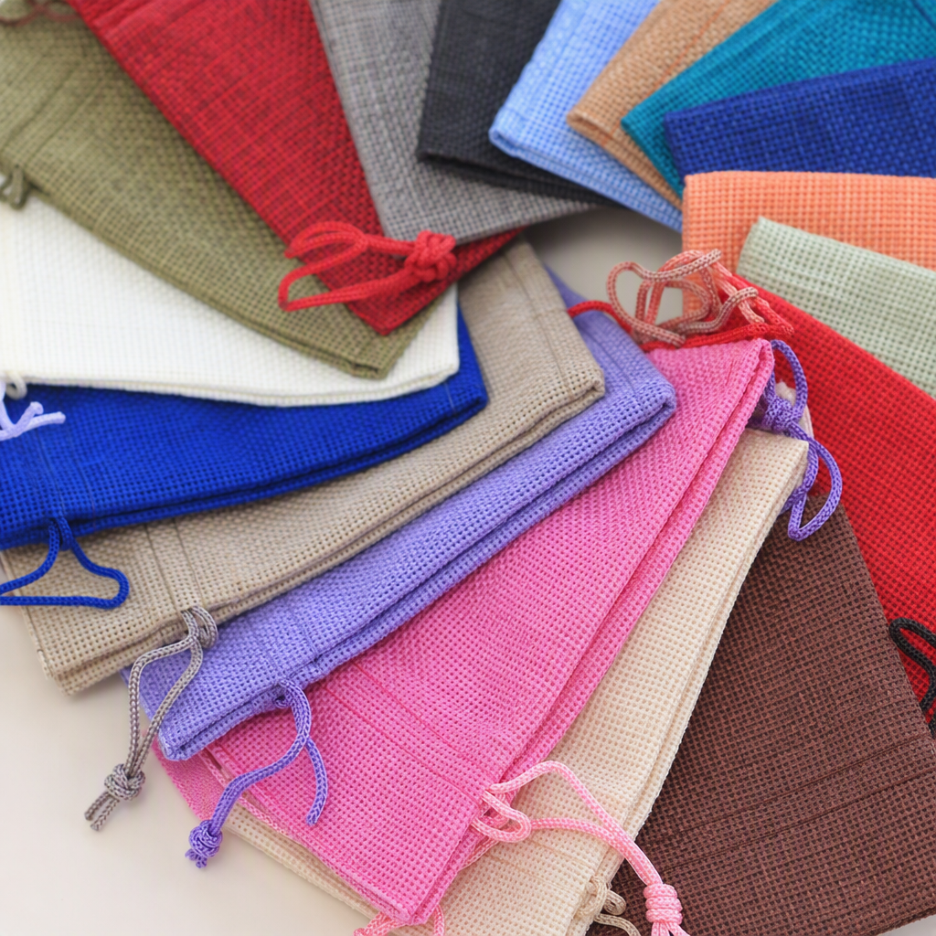 Bolsa de tela de poliéster duradera embalaje portátil bolsa de almacenamiento ecológica bolsa de embalaje de tipo de tela multifuncional Specification image