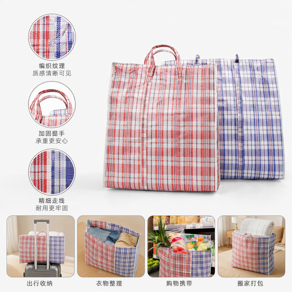 White flood control sandbags, plastic woven bags, snake skin bags, large, durable, waterproof and moisture-proof transportation packaging bags Application Scenario