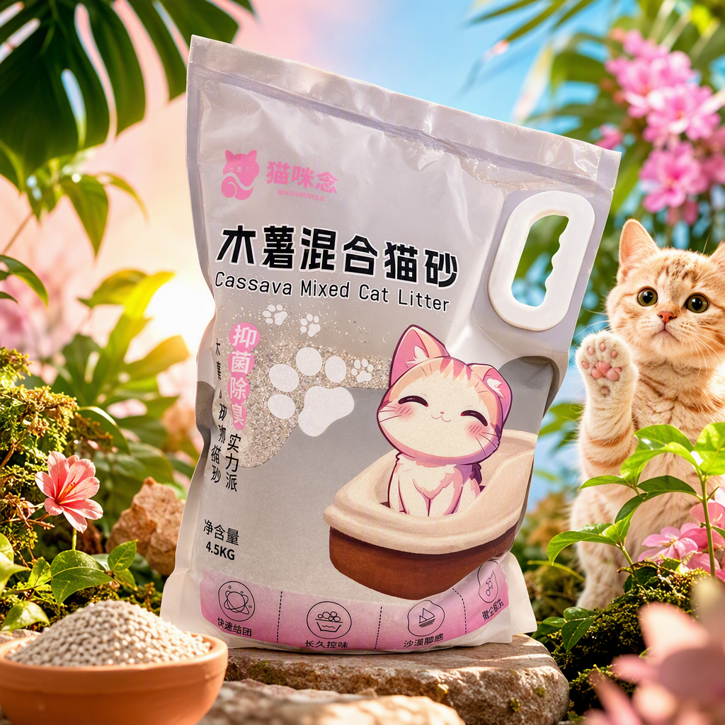 Pet cat litter desert foot feel dust formula Specification image