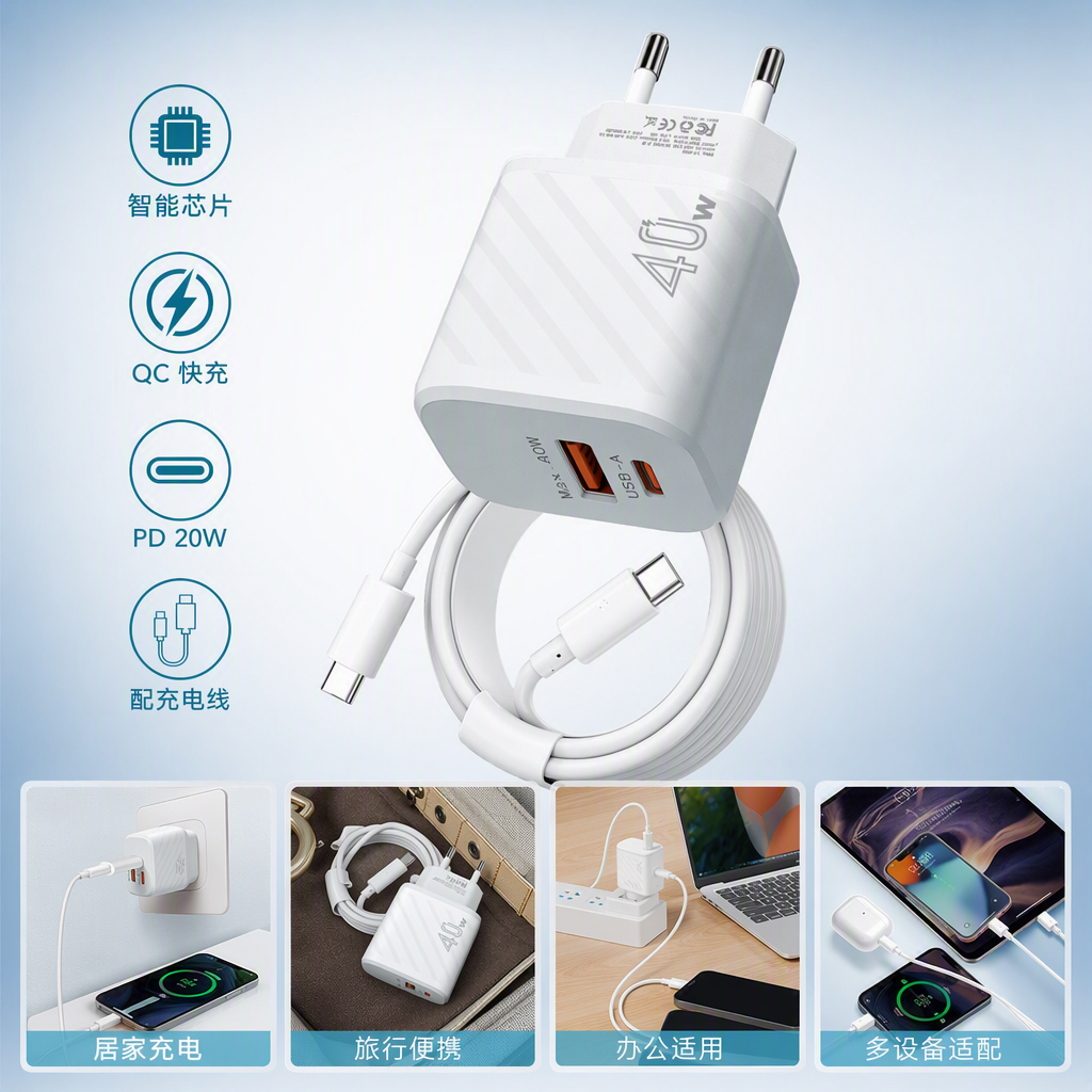 The multi-functional white charger storage box is portable, wear-resistant and suitable for travel