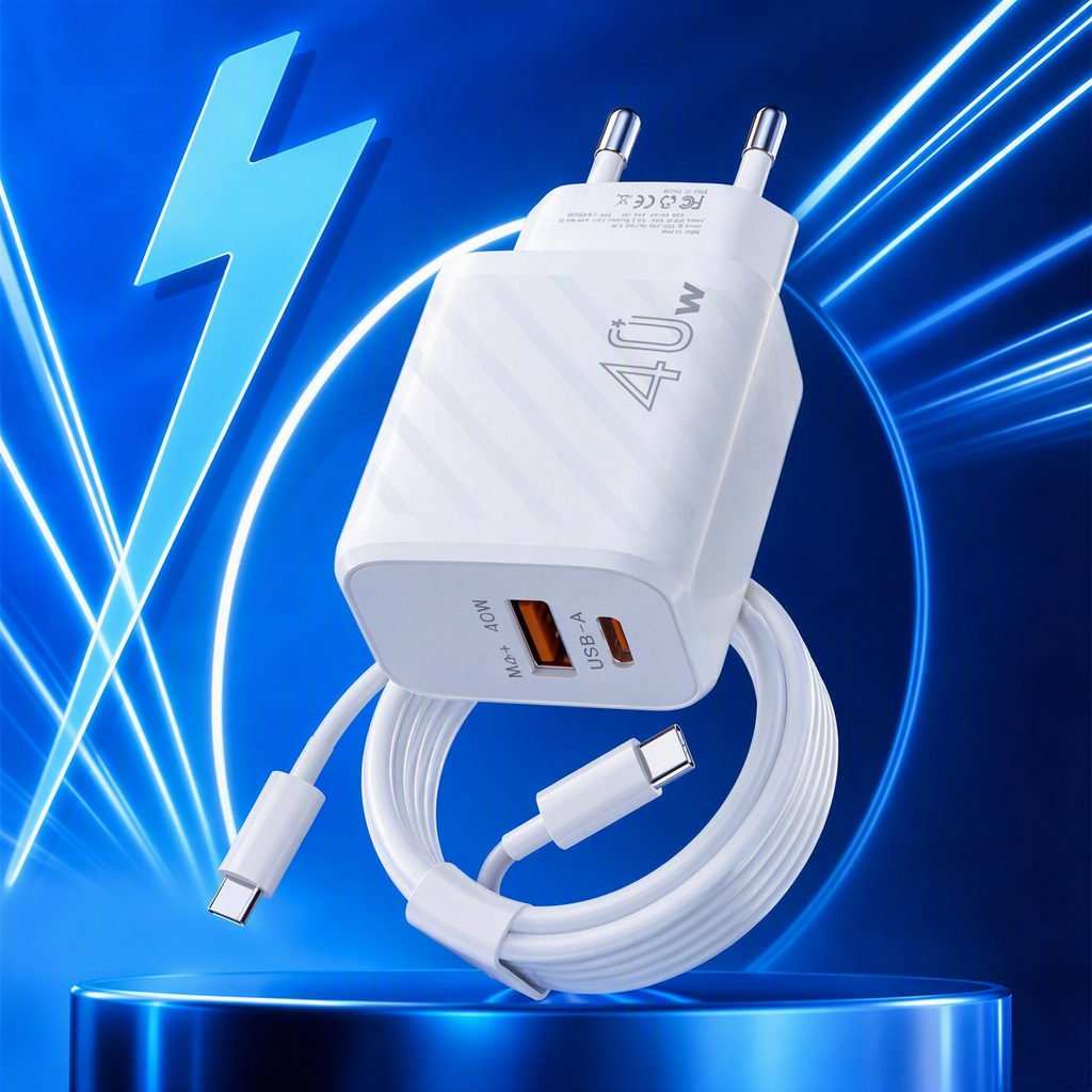 The multi-functional white charger storage box is portable, wear-resistant and suitable for travel details Picture