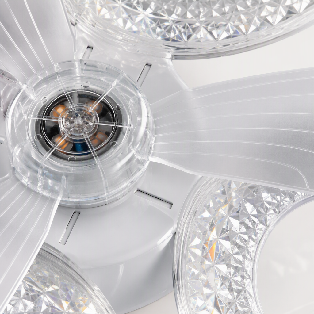 Creative circular lighting fixtures, LED lighting fan lamps, silent ceiling fans, modern and simple lighting fan combinations Application Scenario