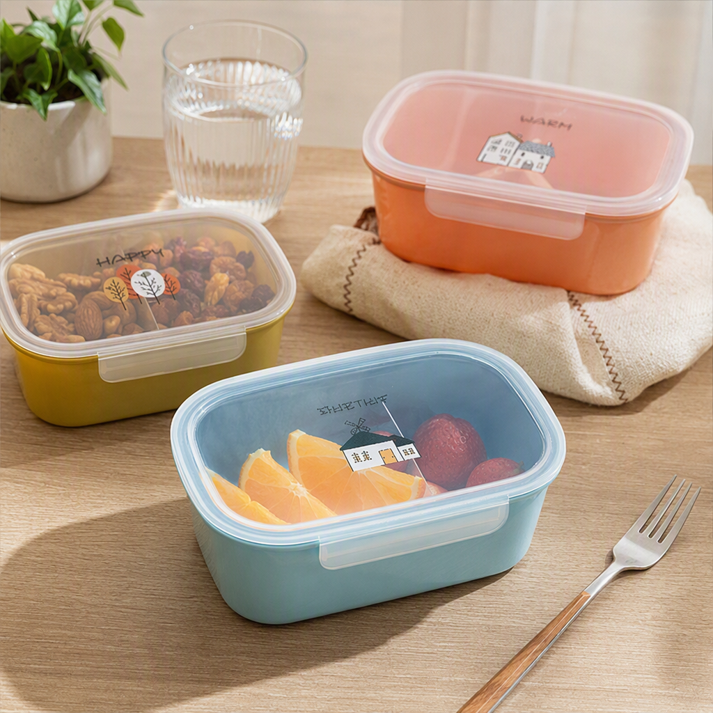 多功能密封保鲜盒便携饭盒家用塑料饭盒带盖耐用储存容器产品图