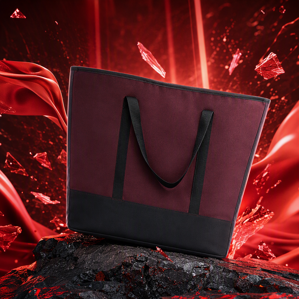Fashionable, oversized laminated handbag, non-woven fabric packaging bag, environmentally friendly, durable and multi-functional shopping bag details Picture