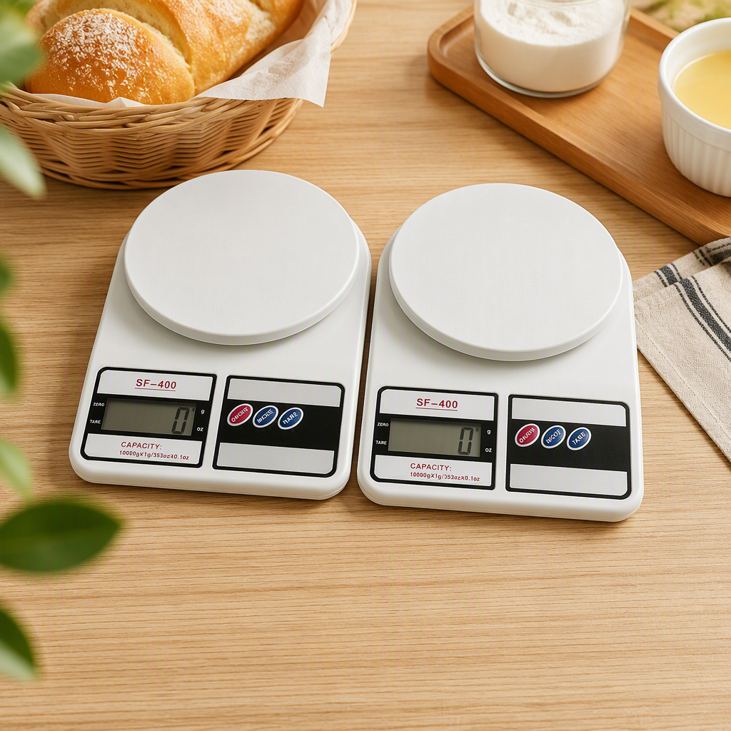 The multi-functional white kitchen electronic scale is a portable household electronic weighing tool for precise weighing details Picture
