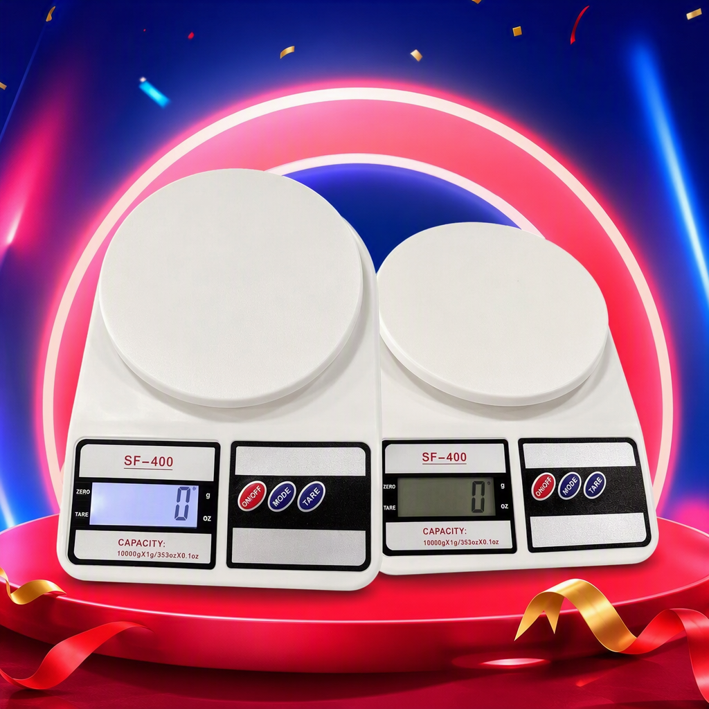 The multi-functional white kitchen electronic scale is a portable household electronic weighing tool for precise weighing Specification image