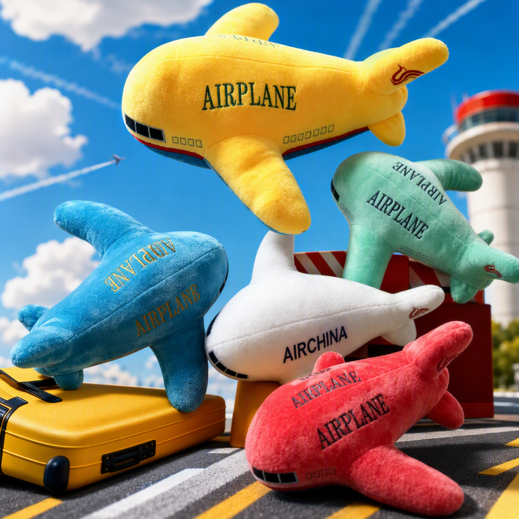 Colorful plush airplane simulation dolls, plush toys, children's gifts Specification image