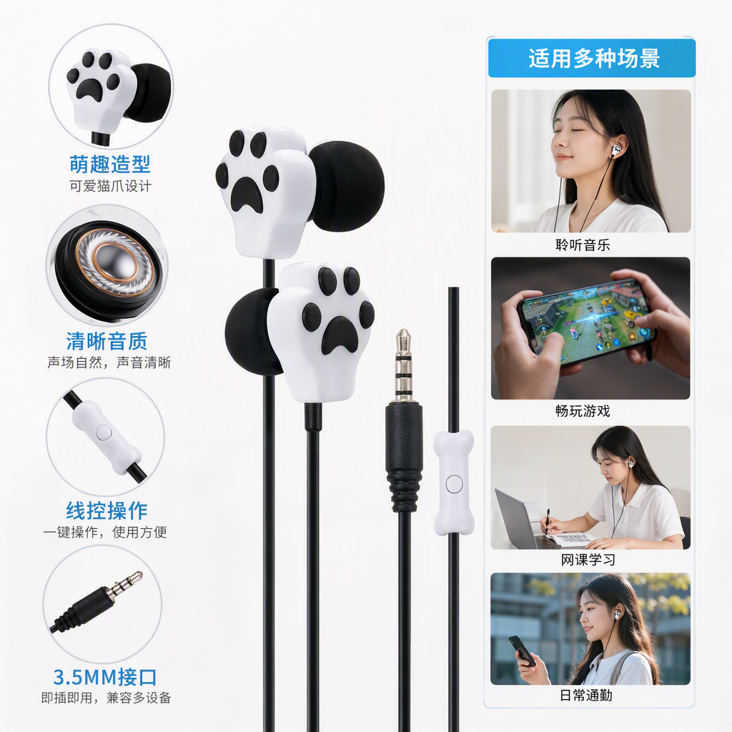 Fashionable white packaging box earplugs, silent and soundproof earplugs, travel portable and comfortable earplug set