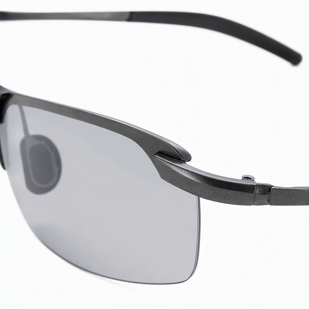 Metal-framed color-changing sunglasses, fashionable polarized sunglasses, men's and women's UV-resistant trendy sunglasses Application Scenario