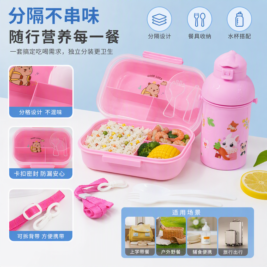 多功能密封保鲜盒套装便携饭盒厨房餐具收纳盒塑料密封容器大容量家庭用产品图