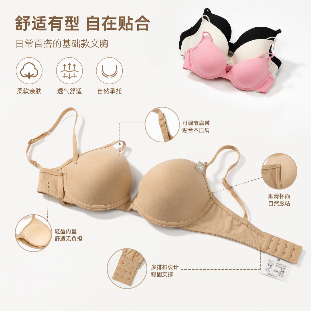 Comfortable, breathable, multi-color bras, women's underwear, sexy lace, no underwire, thin and versatile for sports