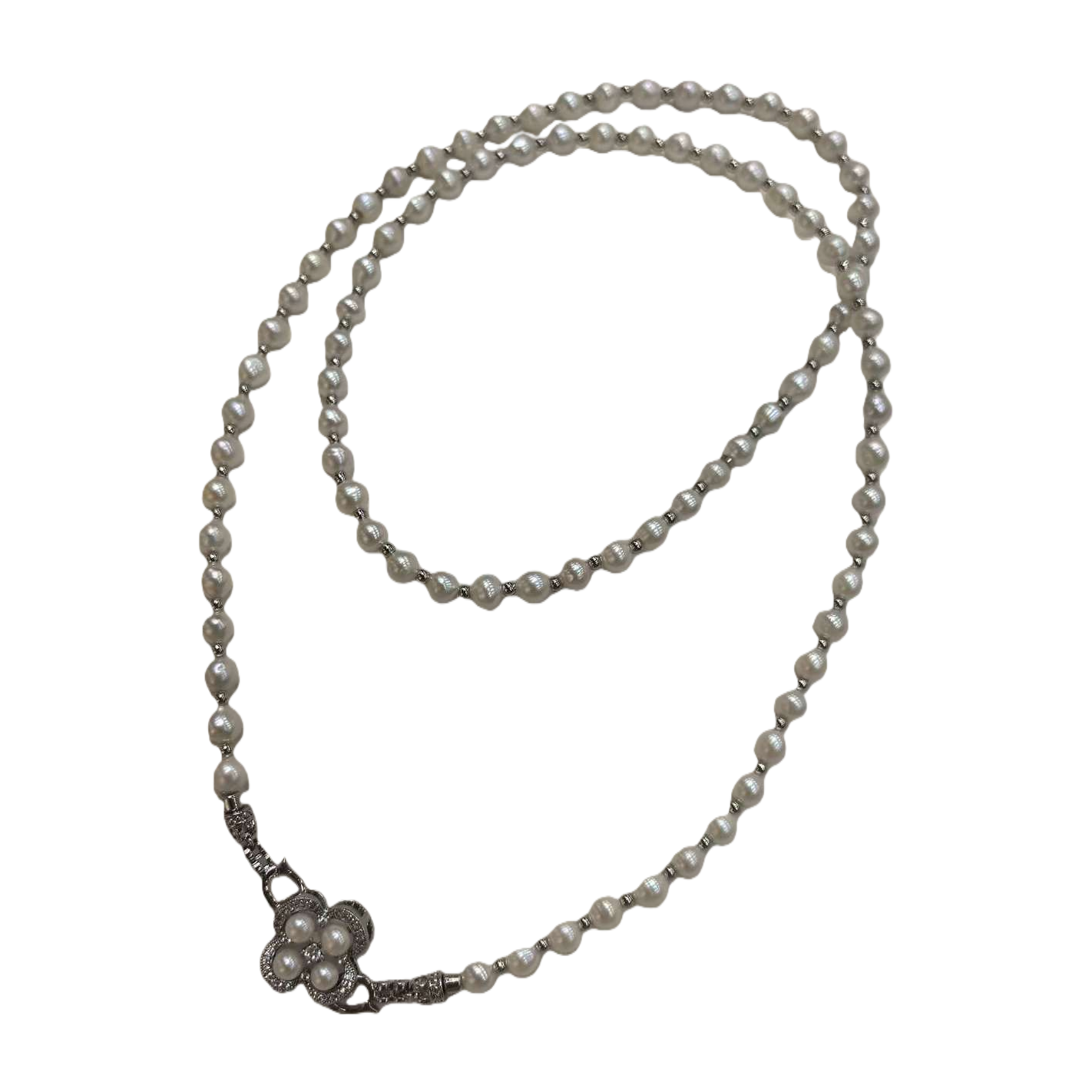 Elegant white pearl necklace, a versatile and fashionable accessory for women, a classic gift, a natural luster jewelry piece Item Picture